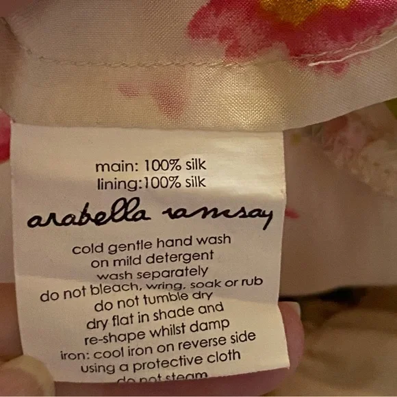 Vintage Arabella Ramsay floral silk dress - Picture 3 of 5